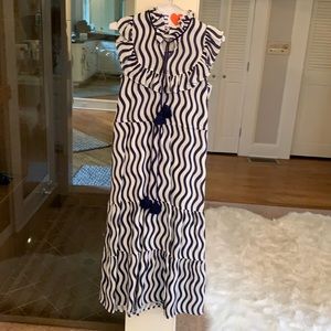 Designer Figue cotton/linen maxi dress